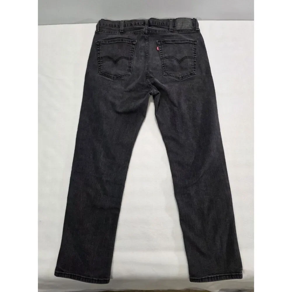 Levis 541 Athletic Taper Jeans Mens 38x32 Washed Black Stretch Denim Pants